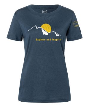 W CASUAL RIB BIO J TEE MERINO