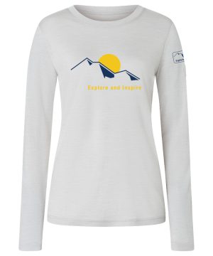 W CASUAL RIB BIO J LS MERINO